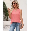 image:imageZeagoo Womens V Neck Tank Tops 2026 Summer Tops Casual Sleeveless Shirts Loose Fit Dressy Business Work ClothesCoral