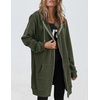 image:imageZeagoo Womens Zip Up Hoodies Long Tunic Sweatshirts Oversized Fleece Casual Long Sleeve 2026 Fall Hoodie Jacket Coat01 Army Green