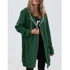 image:imageZeagoo Womens Zip Up Hoodies Long Tunic Sweatshirts Oversized Fleece Casual Long Sleeve 2026 Fall Hoodie Jacket Coat01 Dark Green
