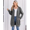 image:imageZeagoo Womens Zip Up Hoodies Long Tunic Sweatshirts Oversized Fleece Casual Long Sleeve 2026 Fall Hoodie Jacket Coat01 Dark Grey