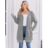 image:imageZeagoo Womens Zip Up Hoodies Long Tunic Sweatshirts Oversized Fleece Casual Long Sleeve 2026 Fall Hoodie Jacket Coat01 Grey
