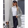 image:imageZeagoo Womens Zip Up Hoodies Long Tunic Sweatshirts Oversized Fleece Casual Long Sleeve 2026 Fall Hoodie Jacket Coat01 Grey