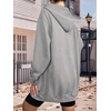 image:imageZeagoo Womens Zip Up Hoodies Long Tunic Sweatshirts Oversized Fleece Casual Long Sleeve 2026 Fall Hoodie Jacket Coat01 Grey