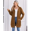 image:imageZeagoo Womens Zip Up Hoodies Long Tunic Sweatshirts Oversized Fleece Casual Long Sleeve 2026 Fall Hoodie Jacket Coat01 Light Brown