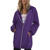image:imageZeagoo Womens Zip Up Hoodies Long Tunic Sweatshirts Oversized Fleece Casual Long Sleeve 2026 Fall Hoodie Jacket Coat01 Purple