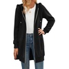 image:imageZeagoo Womens Zip Up Hoodies Long Tunic Sweatshirts Oversized Fleece Casual Long Sleeve 2026 Fall Hoodie Jacket Coat01black