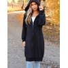 image:imageZeagoo Womens Zip Up Hoodies Long Tunic Sweatshirts Oversized Fleece Casual Long Sleeve 2026 Fall Hoodie Jacket CoatAblack
