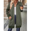 image:imageZeagoo Womens Zip Up Hoodies Long Tunic Sweatshirts Oversized Fleece Casual Long Sleeve 2026 Fall Hoodie Jacket CoatArmy Green