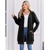 image:imageZeagoo Womens Zip Up Hoodies Long Tunic Sweatshirts Oversized Fleece Casual Long Sleeve 2026 Fall Hoodie Jacket CoatBlack