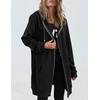 image:imageZeagoo Womens Zip Up Hoodies Long Tunic Sweatshirts Oversized Fleece Casual Long Sleeve 2026 Fall Hoodie Jacket CoatBlack