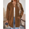 image:imageZeagoo Womens Zip Up Hoodies Long Tunic Sweatshirts Oversized Fleece Casual Long Sleeve 2026 Fall Hoodie Jacket CoatBrown
