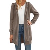 image:imageZeagoo Womens Zip Up Hoodies Long Tunic Sweatshirts Oversized Fleece Casual Long Sleeve 2026 Fall Hoodie Jacket CoatCoffeegrey