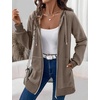 image:imageZeagoo Womens Zip Up Hoodies Long Tunic Sweatshirts Oversized Fleece Casual Long Sleeve 2026 Fall Hoodie Jacket CoatCoffeegrey