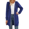 image:imageZeagoo Womens Zip Up Hoodies Long Tunic Sweatshirts Oversized Fleece Casual Long Sleeve 2026 Fall Hoodie Jacket CoatDark Blue