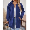 image:imageZeagoo Womens Zip Up Hoodies Long Tunic Sweatshirts Oversized Fleece Casual Long Sleeve 2026 Fall Hoodie Jacket CoatDark Blue