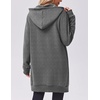 image:imageZeagoo Womens Zip Up Hoodies Long Tunic Sweatshirts Oversized Fleece Casual Long Sleeve 2026 Fall Hoodie Jacket CoatDark Grey