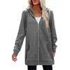 image:imageZeagoo Womens Zip Up Hoodies Long Tunic Sweatshirts Oversized Fleece Casual Long Sleeve 2026 Fall Hoodie Jacket CoatDark Grey