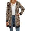 image:imageZeagoo Womens Zip Up Hoodies Long Tunic Sweatshirts Oversized Fleece Casual Long Sleeve 2026 Fall Hoodie Jacket CoatLeopard Print