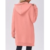 image:imageZeagoo Womens Zip Up Hoodies Long Tunic Sweatshirts Oversized Fleece Casual Long Sleeve 2026 Fall Hoodie Jacket CoatPink