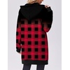 image:imageZeagoo Womens Zip Up Hoodies Long Tunic Sweatshirts Oversized Fleece Casual Long Sleeve 2026 Fall Hoodie Jacket CoatPlaidprint