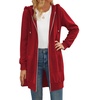 image:imageZeagoo Womens Zip Up Hoodies Long Tunic Sweatshirts Oversized Fleece Casual Long Sleeve 2026 Fall Hoodie Jacket CoatRed