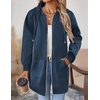 image:imageZeagoo Womens Zip Up Hoodies Long Tunic Sweatshirts Oversized Fleece Casual Long Sleeve 2026 Fall Hoodie Jacket CoatRoyal Blue