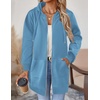 image:imageZeagoo Womens Zip Up Hoodies Long Tunic Sweatshirts Oversized Fleece Casual Long Sleeve 2026 Fall Hoodie Jacket CoatSky Blue