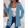 image:imageZeagoo Womens Zip Up Hoodies Long Tunic Sweatshirts Oversized Fleece Casual Long Sleeve 2026 Fall Hoodie Jacket CoatSky Blue