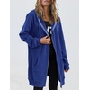 image:imageZeagoo Womens Zip Up Hoodies Long Tunic Sweatshirts Oversized Fleece Casual Long Sleeve 2026 Fall Hoodie Jacket CoatViolet