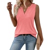 image:imageZeagoo Womens V Neck Tank Tops 2026 Summer Tops Casual Sleeveless Shirts Loose Fit Dressy Business Work ClothesCoral