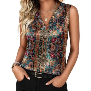 image:imageZeagoo Silk Satin Tank Tops for Women V Neck Business Work Blouses Summer Dressy Casual Sleeveless ShirtsMz721