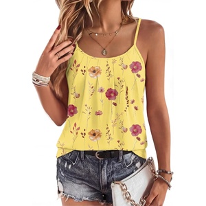 image:imageZeagoo Womens Camisole Tank Tops Summer Adjustable Spaghetti Strap Loose Flowy Sleeveless Shirts Beach Vacation ClothesBf351