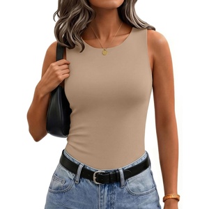 image:imageZeagoo Womens Double Lined Crew Neck Tank Tops Cute Summer Sleeveless Workout Tops Basic Going Out Clothes 2026Nude