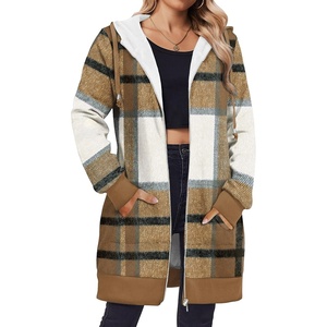 image:imageZeagoo Womens Zip Up Hoodies Long Tunic Sweatshirts Oversized Fleece Casual Long Sleeve 2026 Fall Hoodie Jacket CoatGz554