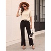 image:imageZeagoo Cable Short Sleeve Sweaters for Women Summer Spring Cute Tops 2026 Trendy Business Causal Outfits Work Blouses ClothesApricot