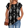 image:imageZeagoo Womens Tops Summer Casual Cap Sleeve Tshirts Shirts Business Dressy Spring Fashion Outfits Trendy ClothesBlack Vintage