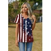image:imageZeagoo Womens Tops Summer Casual Short Sleeve Tshirts Business Basic Spring VNeck Shirts Outfits S3XLZzflag