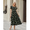 image:imageZeagoo Summer Dresses for Women 2026 Maxi Bohemian Floral Short Sleeve Long Dress Casual Flowy Tired Beach SundressBf392