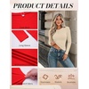 image:imageZeagoo Women Long Sleeve Shirts Fitted Going Out Tops Crop Basic Tee Casual Work Clothes Trendy Fall Outfits XSXLBeige