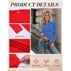 image:imageZeagoo Women Long Sleeve Shirts Fitted Going Out Tops Crop Basic Tee Casual Work Clothes Trendy Fall Outfits XSXLBlue