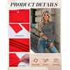 image:imageZeagoo Women Long Sleeve Shirts Fitted Going Out Tops Crop Basic Tee Casual Work Clothes Trendy Fall Outfits XSXLDark Gray