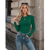 image:imageZeagoo Women Long Sleeve Shirts Fitted Going Out Tops Crop Basic Tee Casual Work Clothes Trendy Fall Outfits XSXLGreen