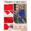 image:imageZeagoo Women Long Sleeve Shirts Fitted Going Out Tops Crop Basic Tee Casual Work Clothes Trendy Fall Outfits XSXLRoyal Blue