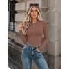 image:imageZeagoo Women Long Sleeve Shirts Fitted Going Out Tops Crop Basic Tee Casual Work Clothes Trendy Fall Outfits XSXLTaupe