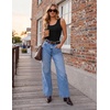 image:imageZeagoo Womens Square Neck Ribbed Tank Tops 2026 Summer Casual Slim Fit Basic Sleeveless Shirts Cute Going Out Top01 Black