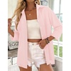 image:imageZeagoo Button Down Shirts for Women 34 Sleeve Tops V Neck Collared Blouses Business Casual OutfitsPink