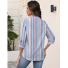 image:imageZeagoo Button Down Shirts for Women 34 Sleeve Tops V Neck Collared Blouses Business Casual OutfitsTz267