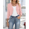 image:imageZeagoo Womens Bolero Shrug Crochet Cropped Cardigan Summer 34 Sleeve Lightweight Cardigans for DressLight Pink