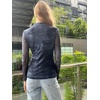image:imageZeagoo Womens Floral Mesh Long Sleeve Tops See Through Going Out Blouses Mock Neck Sheer Party Outfits Shirts SXXLCx281