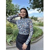 image:imageZeagoo Womens Floral Mesh Long Sleeve Tops See Through Going Out Blouses Mock Neck Sheer Party Outfits Shirts SXXLWf81